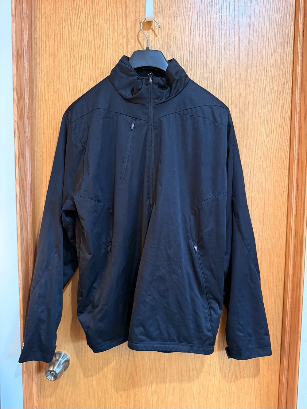 Antigua Men's Black Lightweight Full‑Zip Jacket